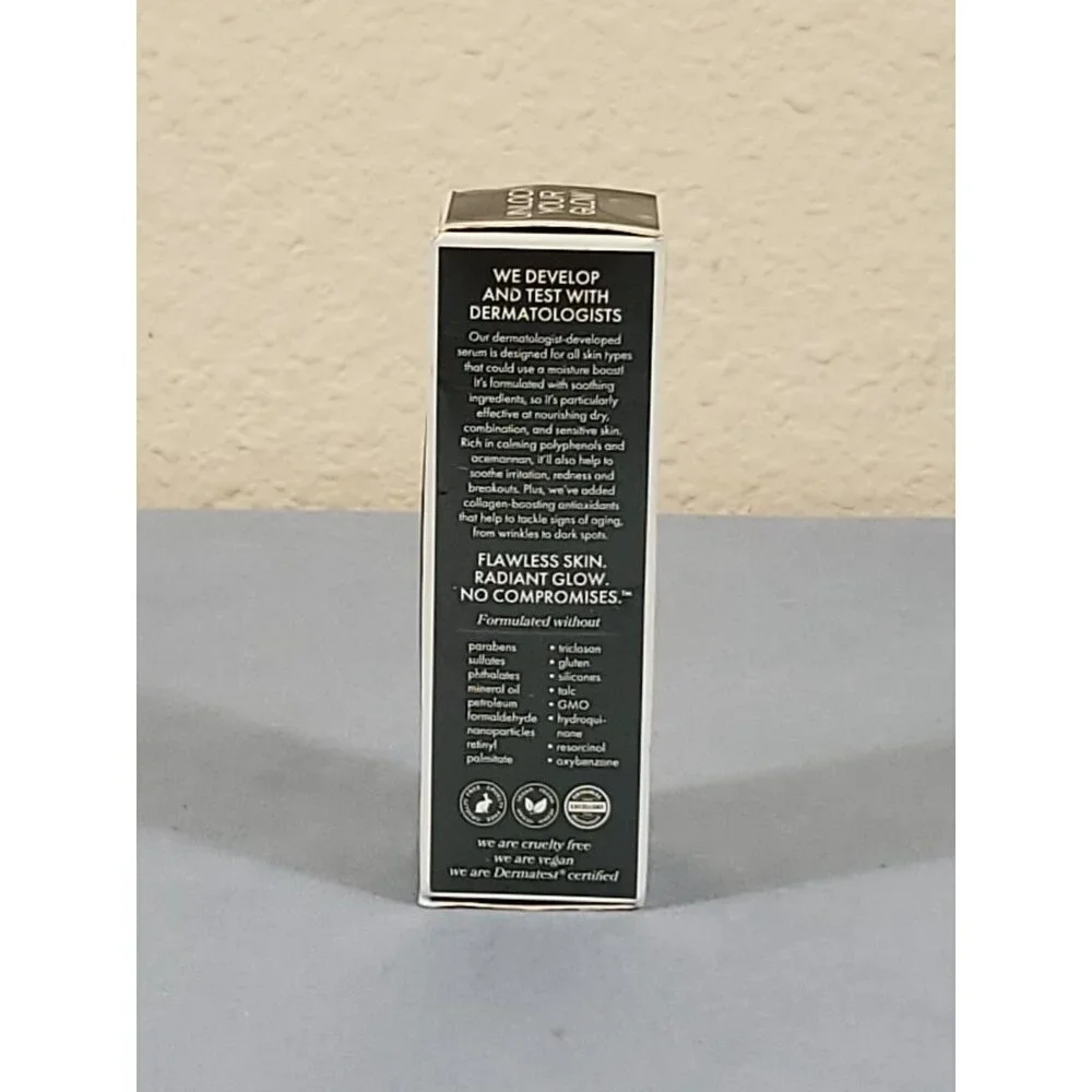 Hyaluronic Acid Serum Vitamin E Aloe Vera 1 oz Eclat Glisten Up!